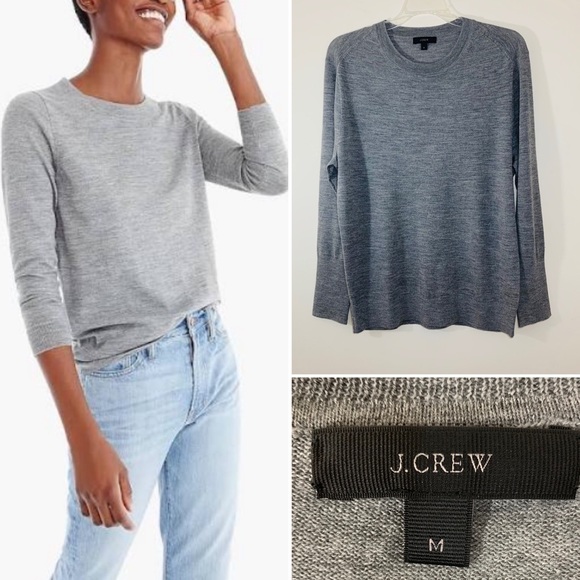 J. Crew Sweaters - J.Crew gray tippi sweater. Size M